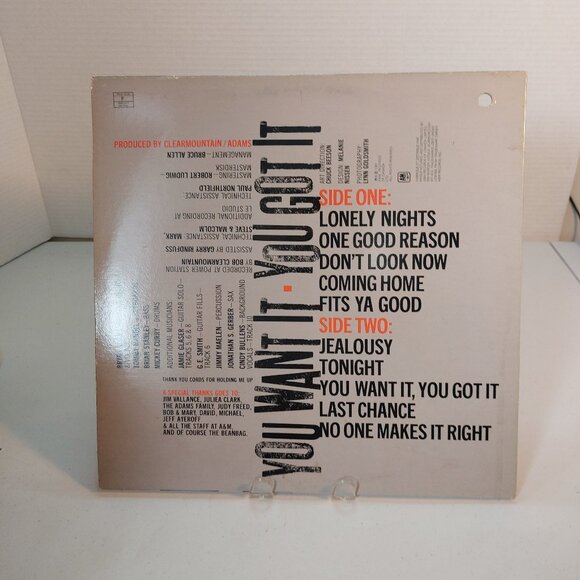 Bryan Adams ~ You Want It You Got It (Vinyl LP, 1981) - Picture 4 of 4